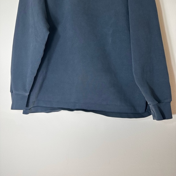 KITH Lenox mock neck box logo long sleeve sweatshirt size M navy - Picture 6 of 12